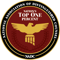 National Association of Distinguished Counsel — Nation’s Top One Percent logo